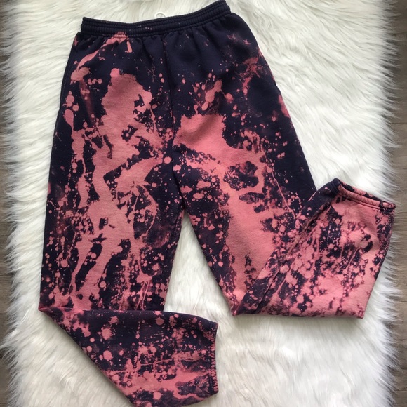 Hanes Pants - Navy bleach distressed cozy jogger sweatpants M